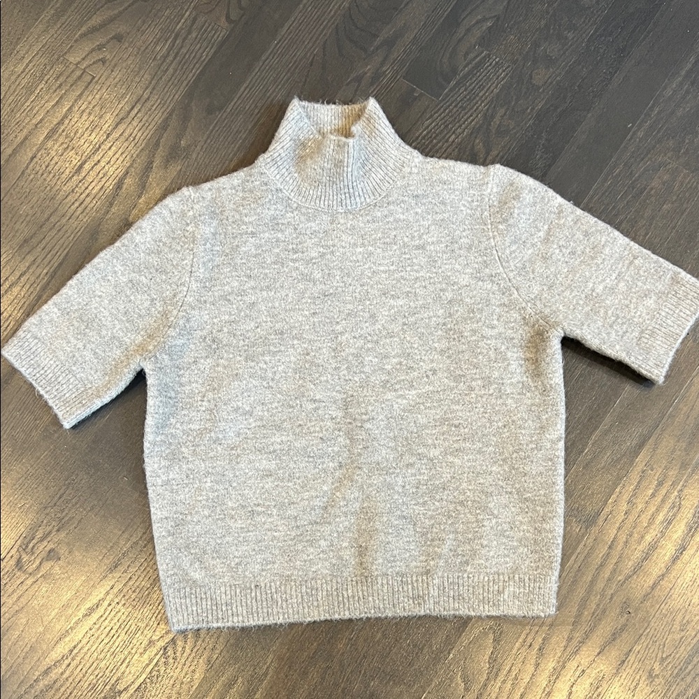 Zara Light Gray Cowl Neck Sweater